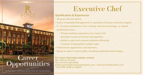 royce hotel and casino hiring|Royce Hotel & Casino Careers and Employment .